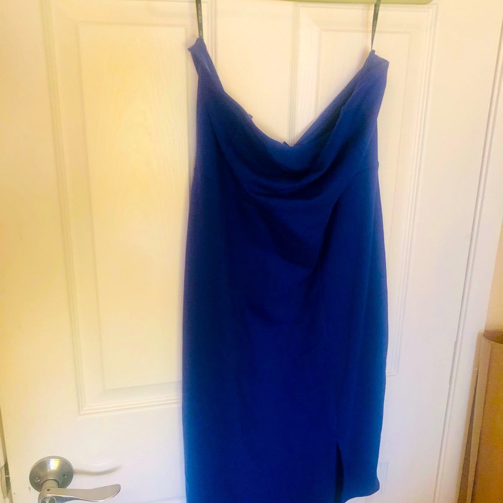 Royal blue party dress